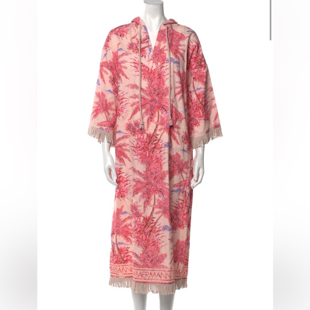 Zimmermann Fringe Resort Cover Pink Floral Size 1 fits M-L Palm Trees Botanical